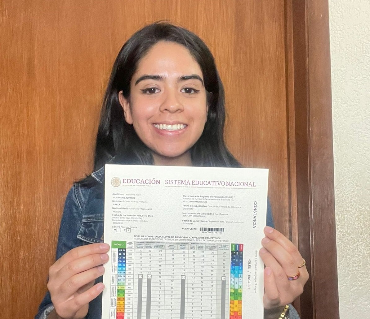 Alumno certificado siete